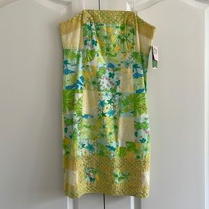 Lilly Pulitzer Strapless Dress in Gator Patch